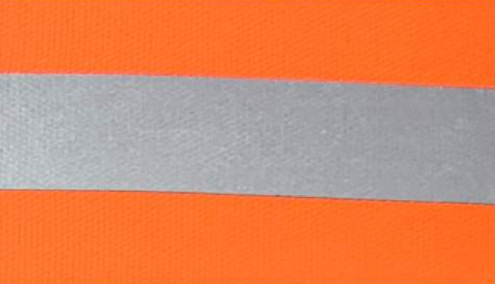 TG14 5+2 Neon Orange Printed Reflective Narrow Woven
