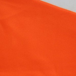 Neon Orange Knitted Raschel Fabric