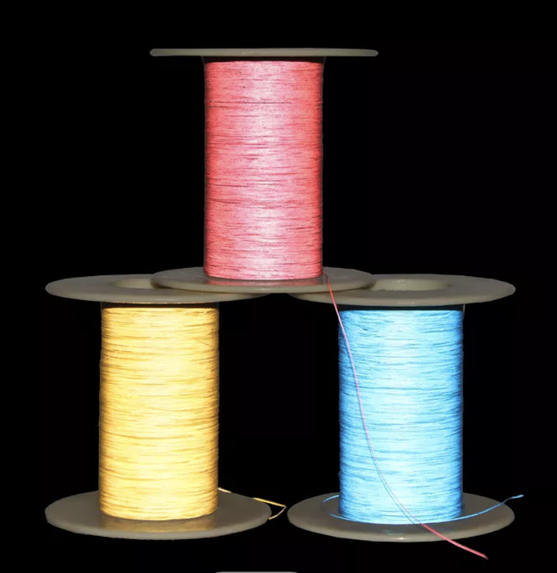Colored Reflective Embroidery Yarn for DM Knitting